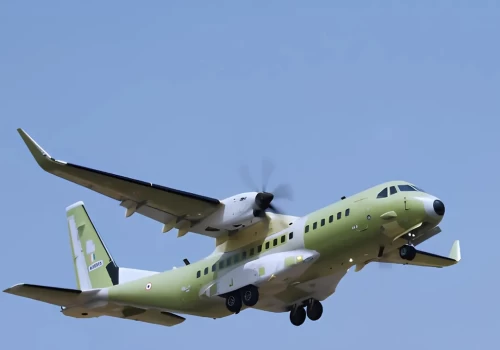 Made-in-India C-295 takes to the skies for the first time